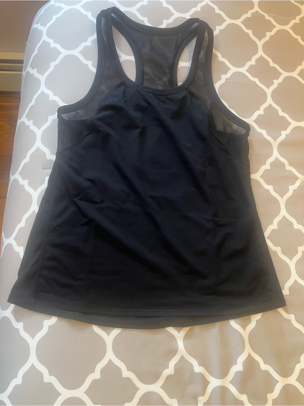 Lululemon Athletica Cadence Crusher Black Racerback Tank 4/6 Small Mesh